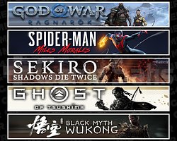 Ragnarök + Miles + Sekiro + Tsushima + Wukong