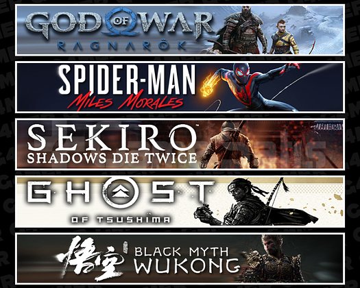 Ragnarök + Miles + Sekiro + Tsushima + Wukong