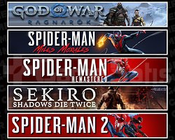 Ragnarök + Miles + Spider 1 + Sekiro + Spider 2