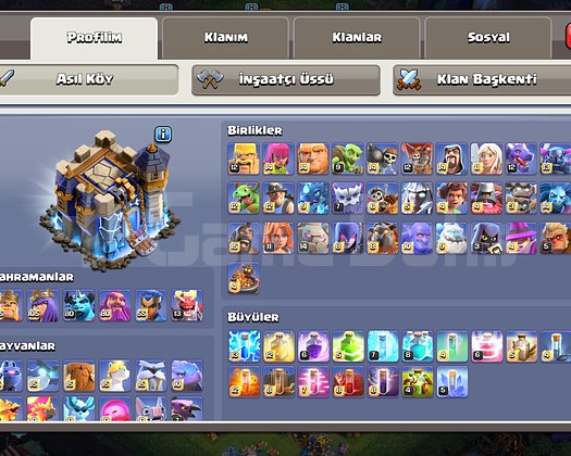TH 18 Fulle yakın hesap / Full Hero ve Kostümlü