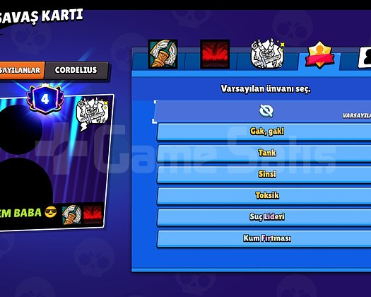 Brawl stars hesabım satıştadır