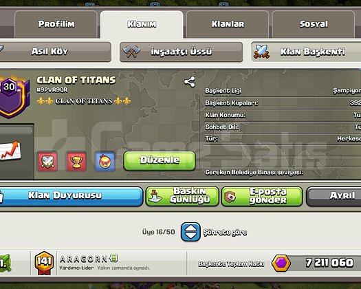 30 SV CLAN OF TITANS ŞAMPİYON I