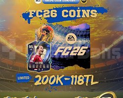 200K FC26 FUT COİN - 200K/118TL - İNDİRİMLİ