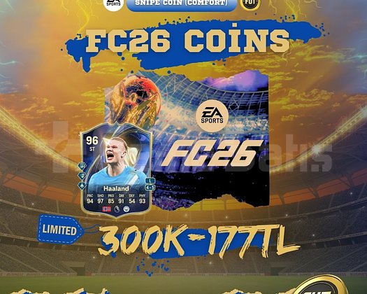 300K FC26 FUT COİN - 300K/177TL - İNDİRİMLİ
