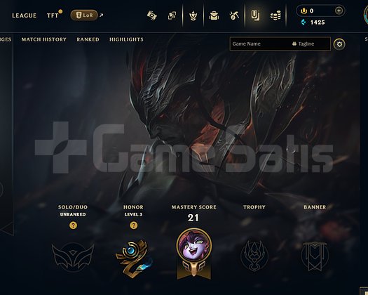 EUW Unranked | 4 Kostüm - 35 Hero | LoL Hesap