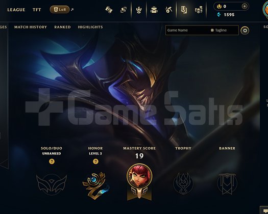 EUW Unranked | 8 Kostüm - 38 Hero | LoL Hesap