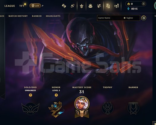 EUW Unranked | 7 Kostüm - 41 Hero | LoL Hesap
