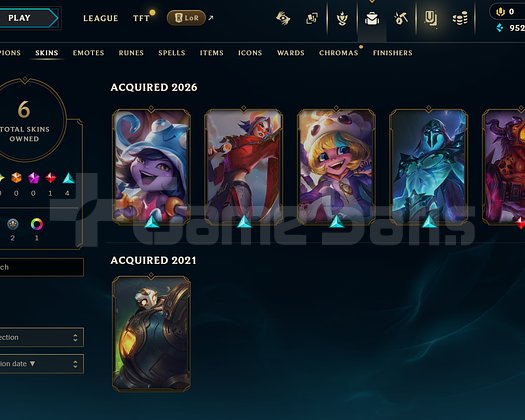 EUW Unranked | 6 Kostüm - 39 Hero | LoL Hesap