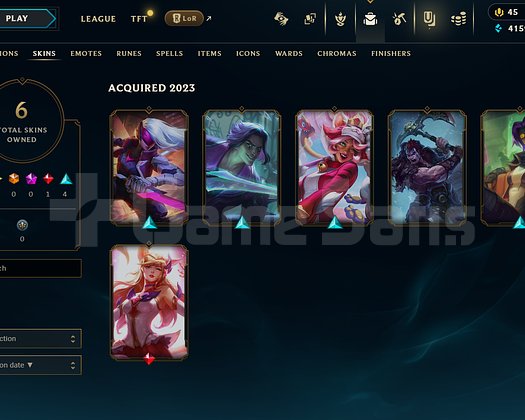 EUW Unranked | 6 Kostüm - 38 Hero | LoL Hesap