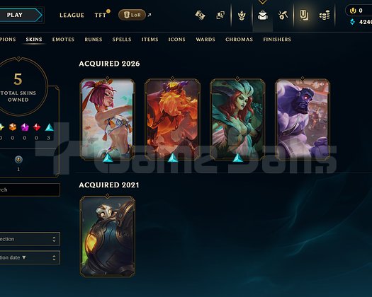 EUW Unranked | 5 Kostüm - 32 Hero | LoL Hesap