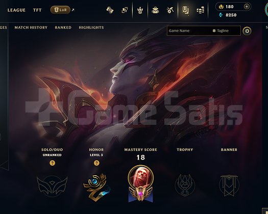 EUW Unranked | 5 Kostüm - 25 Hero | Dereceli Hazır