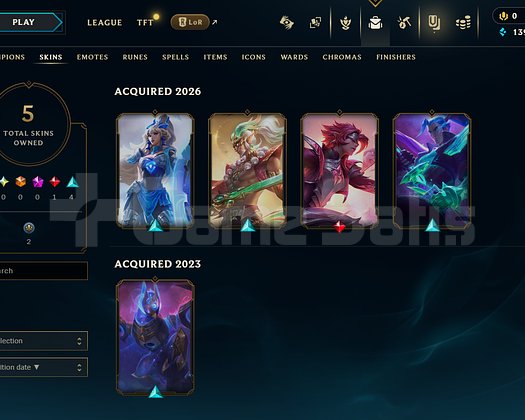 EUW Unranked | 5 Kostüm - 25 Hero | LoL Hesap