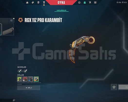 RGX Karambit EX.O Van Kuronami Vandal Ion Sheriff