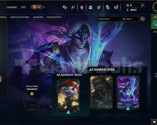 EUW 30 LEVEL UNRANKED 3 SKIN HANDMADE