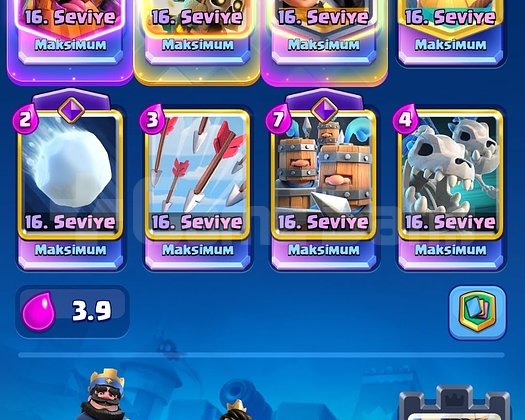 74 SEVİYE 13K KUPA CLASH ROYALE HESABI