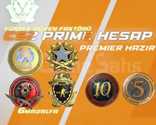 6 MADALYA PREMIER + FACEIT HAZIR / 233 SAAT