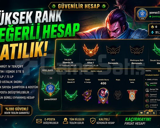 ACİL SATILIK HESAP EVLENECEĞİM İÇİN SATIYORUM