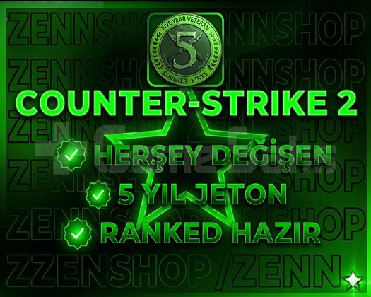 CS2 LVL4 / RANKED HAZIR / 5 YIL JETONLU HESAP