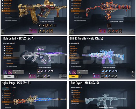 PARA AUG BUZ M4 6LVL TERTEMİZ SARI MUMYA FULL