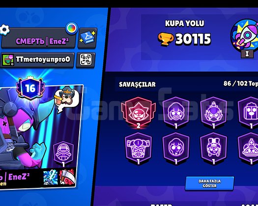 30K 16 PRESTİJLİ 86 KARAKTERLİ HESAP UCUZA