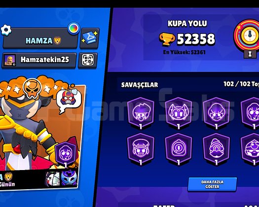 FULL HESAP 52K KUPASI 102 KARAKTER 220 KOSTÜMLER