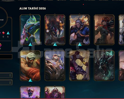 Euw master high elo hesap 125 şampiyon 12 skin