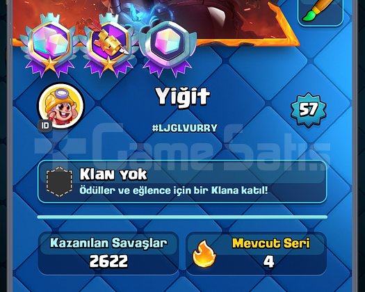 Clash Royale 11361 Kupa Hesap