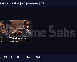 TR / 32 LVL + 2 SKİN + FRESH + RANK HAZİR