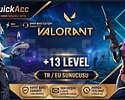 QuickAcc I TR/EU +13 LEVEL I UCUZ I SAFE I HIZLI