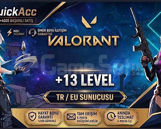 QuickAcc I TR/EU +13 LEVEL I UCUZ I SAFE I HIZLI