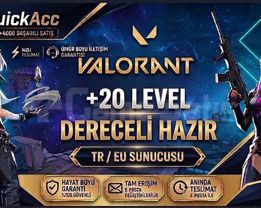 QuickAcc I EU/TR I +20 LEVEL I DERECELİ HAZIR