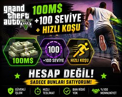 100.000.000 + 100 LEVEL + HIZLI KOŞU GTAEnhanced
