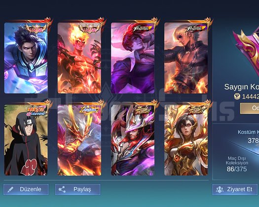 İTACHİ JULL / 2 LEGEND GÜZEL HESAP