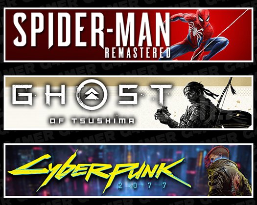 SpiderMan RE + Tsushima + Cyberpunk 2077