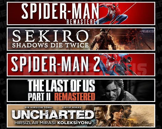 Spider 1 + Sekiro + Spider 2 + TLOU2 + Uncharted