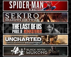Spider 1 + Sekiro + TLOU2 + Uncharted + Wukong