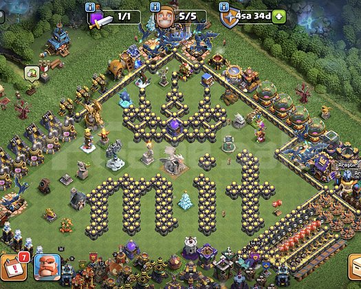 BB18 Ekipman eksiksiz Duvarı İyi Clash Royal Var