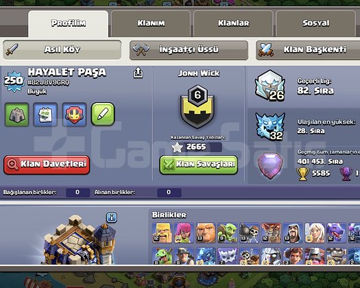 COC BB18 FULLMAX KÖYLÜ + CR 79seviye hesap UCUZA
