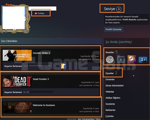 5 MADALYALI 6 LV 171 TL STEAM BAKİYE ETS 2 1500 TL