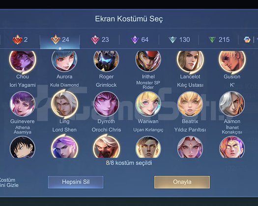 GLOBAL TAGLI HER JG KOSTUMLU HESABIM SATILIK