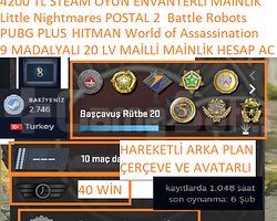 9 MADALYALI 20 LV PUBG PLUS Little Nightmares 4200