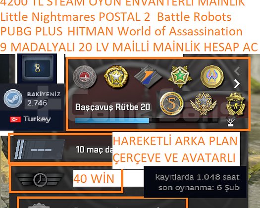 PUBG PLUS Little Nightmares 4200 TL STEAM OYUN ENV