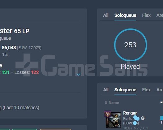 EUW HANDMADE MASTER HESAP +60LP