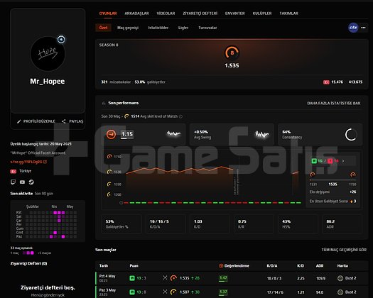 11 Madalya Mainlik Ömürlük Emek Cs/Steam hesabı