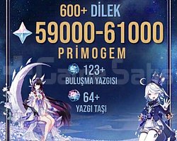 EU - Genhin Impact 59000 - 61000 Primogem Reroll