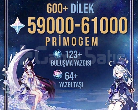 EU - Genhin Impact 59000 - 61000 Primogem Reroll