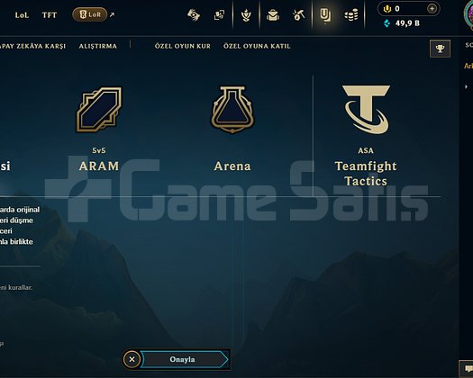TR DERECELİYE HAZIR 3 SKIN ACC 50K MÖ