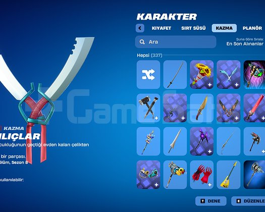 ACİL SATILIK FORTNITE HESABI | 370 SKİN + DEV ENVA