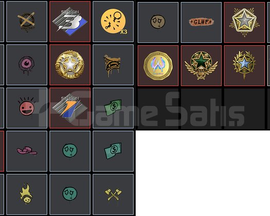 9 MADALYALI 33 LV 2.906 CS 2 SAATLİ 2000 TL STEAM