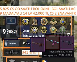 9 MADALYALI 14 LV 42.000 TL STEAM OYUN ENVANTERLİ